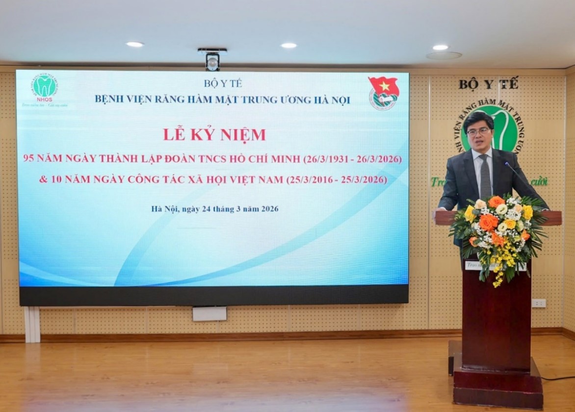 PGS.TS Nguyễn Tuấn Hưng, Chủ tịch Công tác xã hội ngành Y tế Việt Nam phát biểu