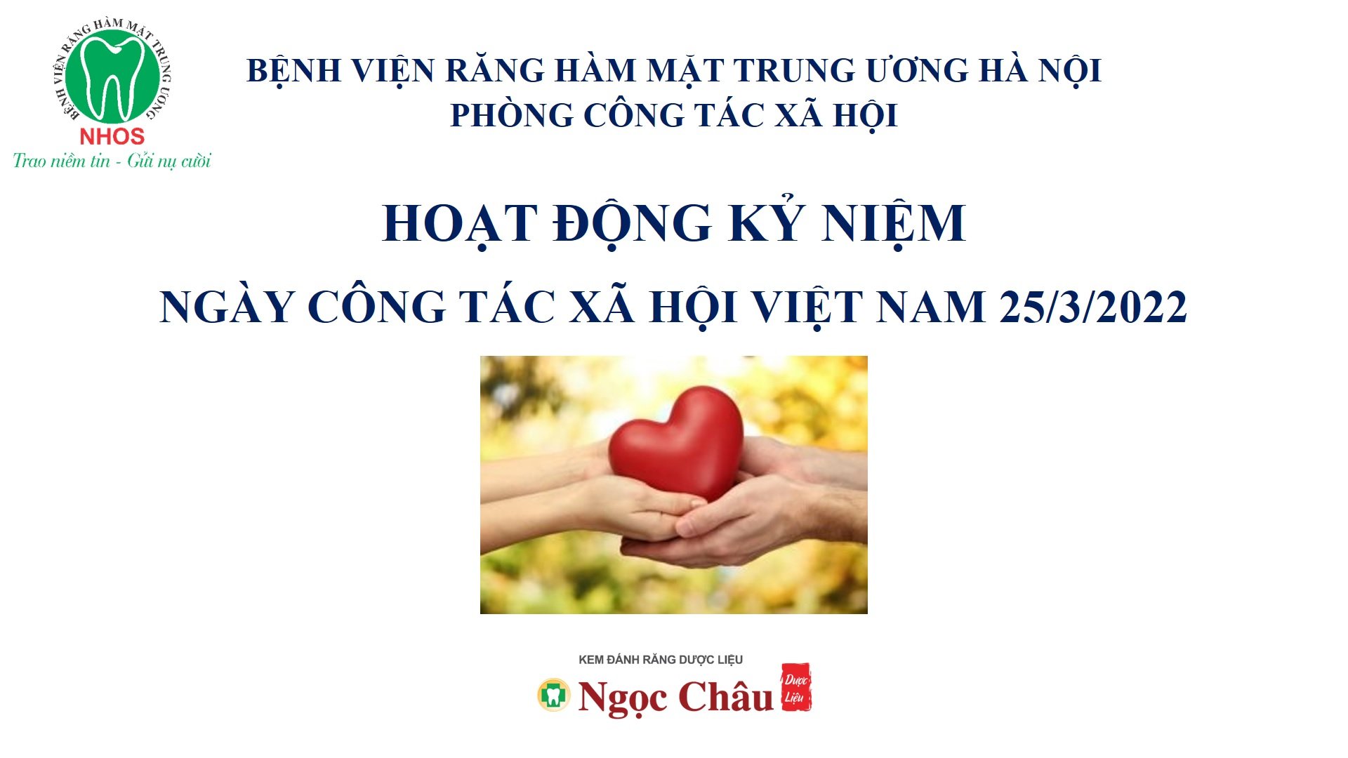 Lễ kỷ niệm ngày Công tác xã hội Việt Nam lần thứ 6 ngày 25/3/2016 – 25/3/2022