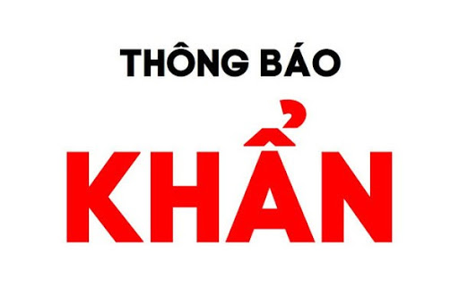 THÔNG BÁO KHẨN