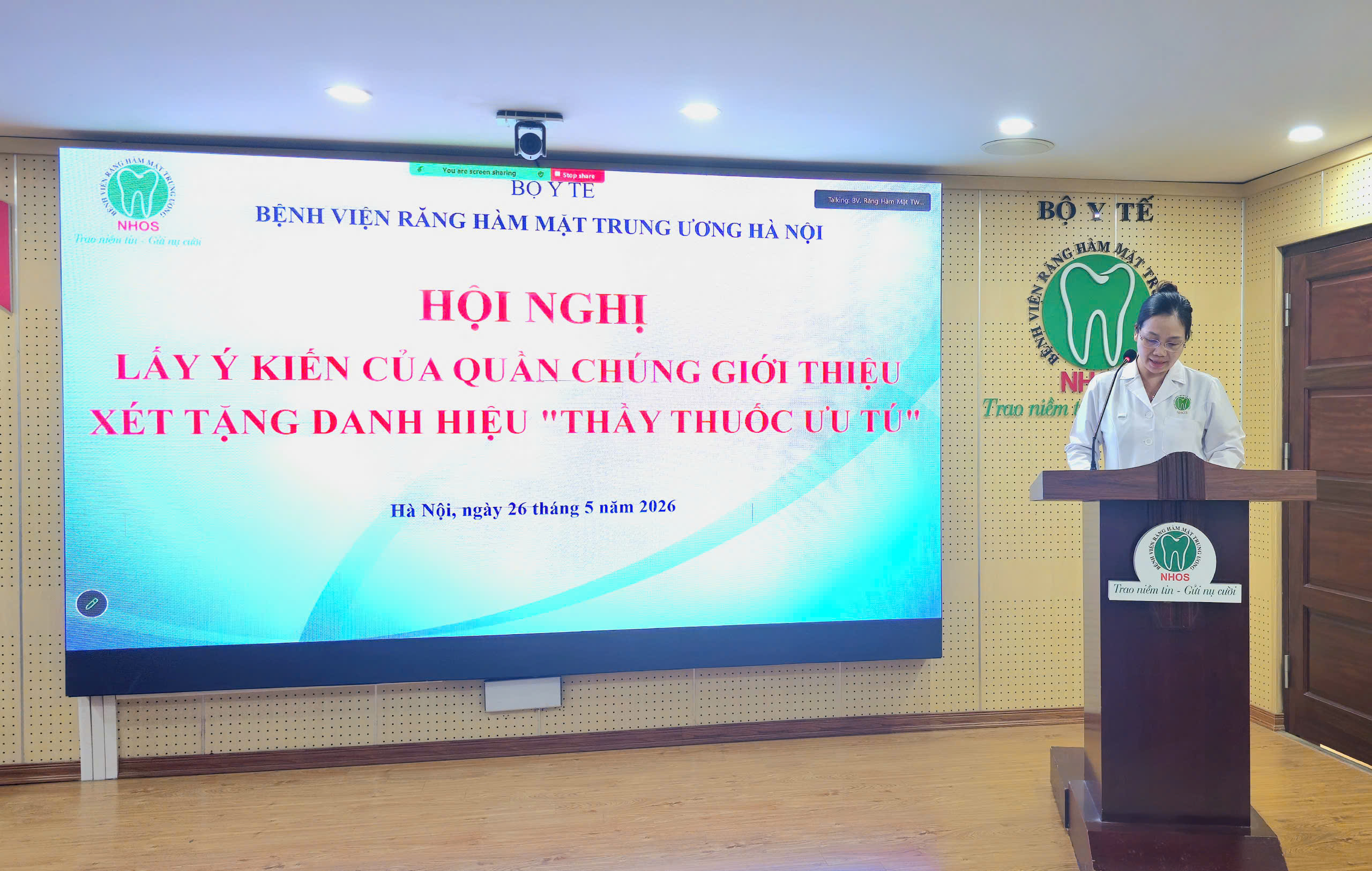 BSCKII. Nguyễn Thị Mận, Phụ trách phòng TCCB phát biểu